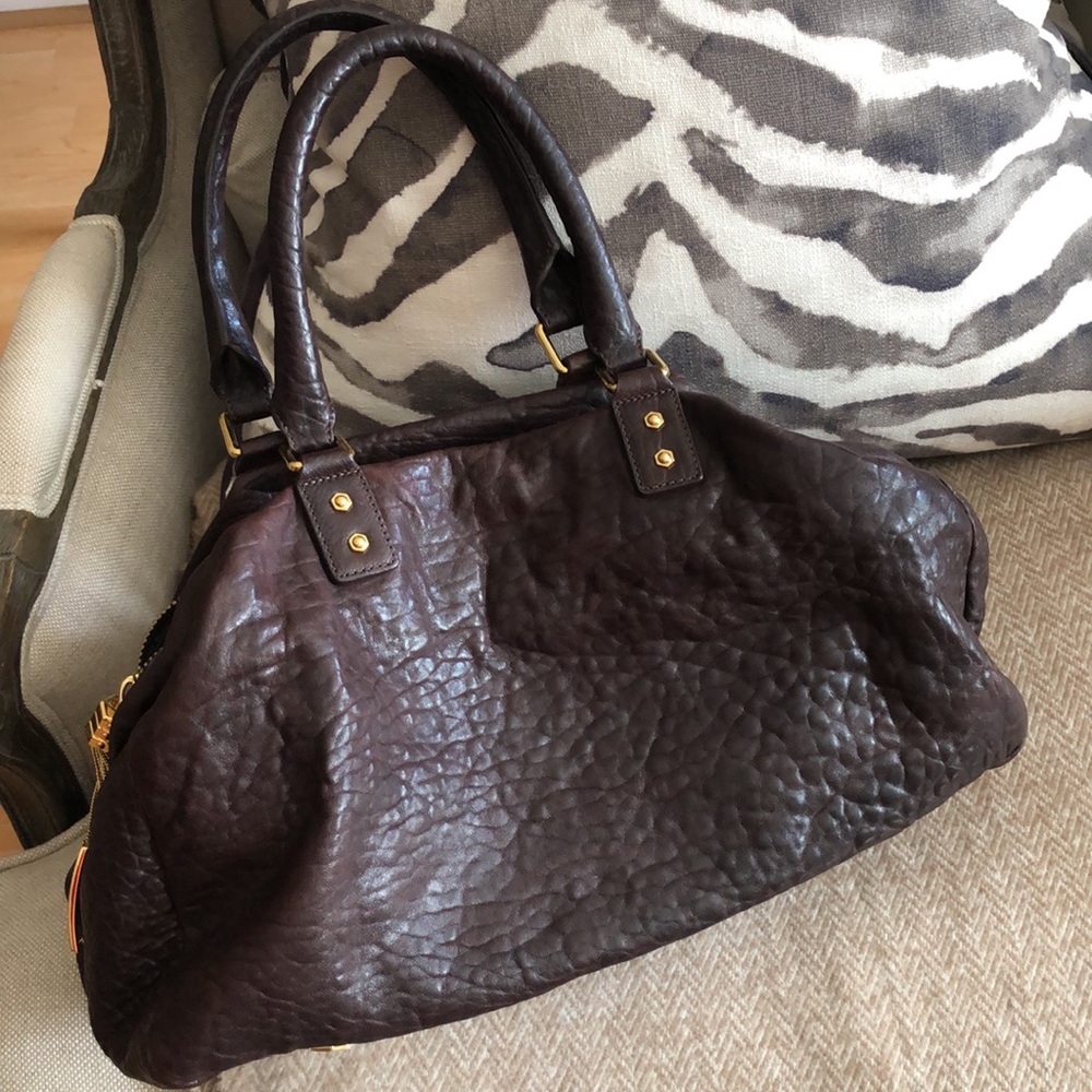 Monica Chiang roomy brown leather Bag